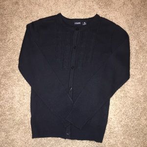 Girls navy Chaps cardi